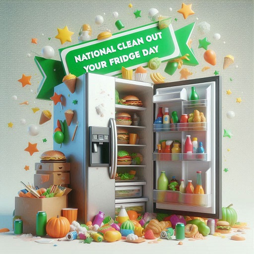 It's time to celebrate #NationalCleanOutYourFridgeDay! 🥳 Let's prepare for Thanksgiving by cleaning out our fridges and making room for delicious holiday meals. What will you be tossing out? #Thanksgiving #Preparation