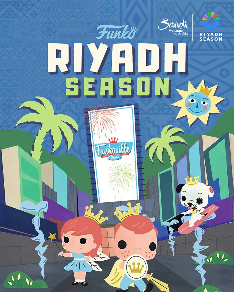 VisitSaudi's tweet image. Step into the colorful world of Funko! Discover giant figures, rare collectibles, and interactive adventures made for every pop culture fan.

🗓️ 10 Oct 2025 – 31 Mar 2026
📍 Boulevard City, Riyadh

Book your tickets today!
visitsaudi.com/en/seasons/riy… 

#StayedForMore #VisitSaudi