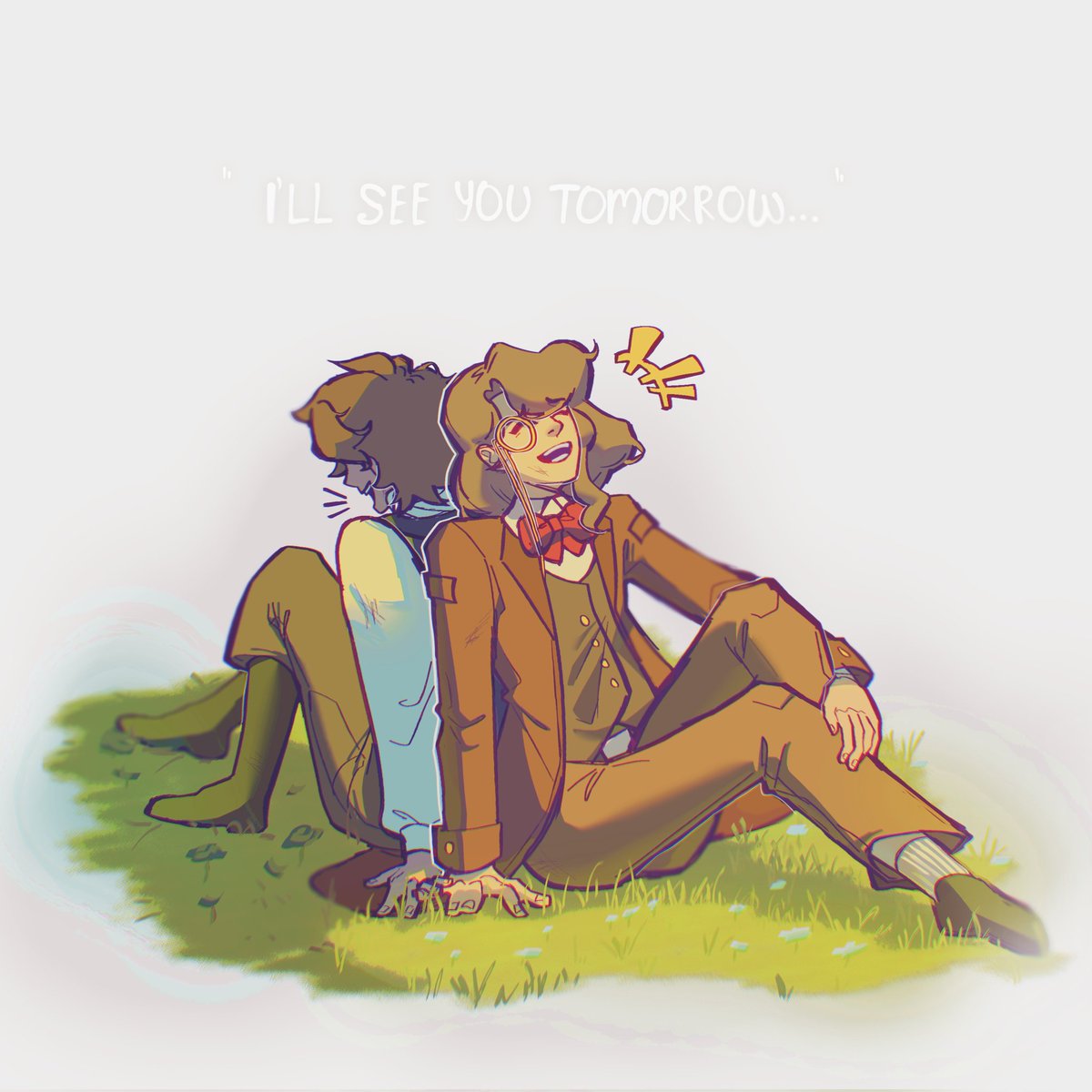 id be remiss not to draw this duo, the Doomates&lt;3

[#VampiresSMP #vampiressmpfanart #infinitedriftfanart #avidMCfanart]