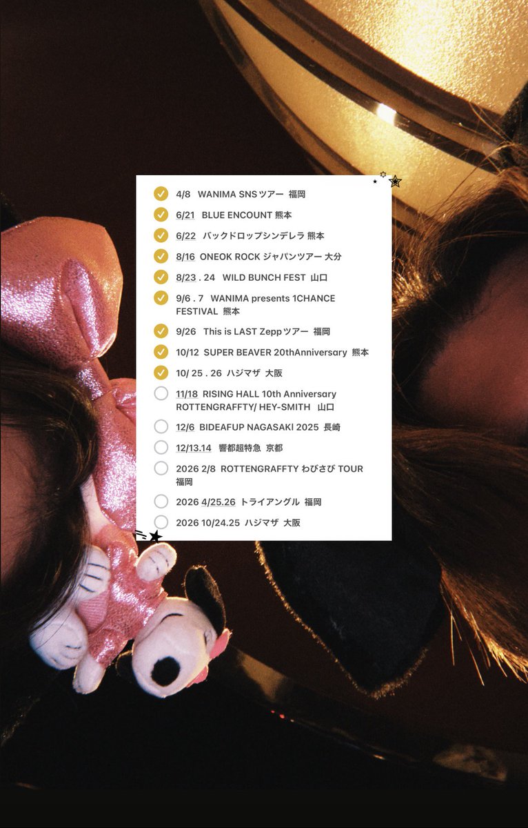 🏷️ … ﾟ+ ︎︎ すっかりほぼロック⚡︎ ロックに染めてくれて