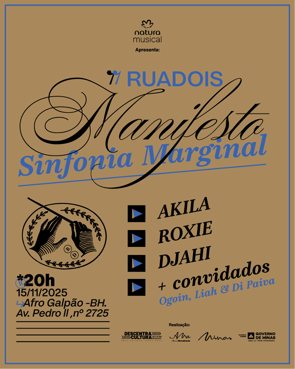 ruadois_br's tweet photo. É HOJE, TROPA!

Show de lançamento de Sinfonia Marginal no Afro Galpão.

A partir das 20 horas, vamos fazer barulho com as DJs @djakila_ , @akaroxie_ e DJAHI, além de convidados especiais.

Últimos ingressos disponíveis!
https://t.co/LIJxWL0he8 https://t.co/IllAcvobhj