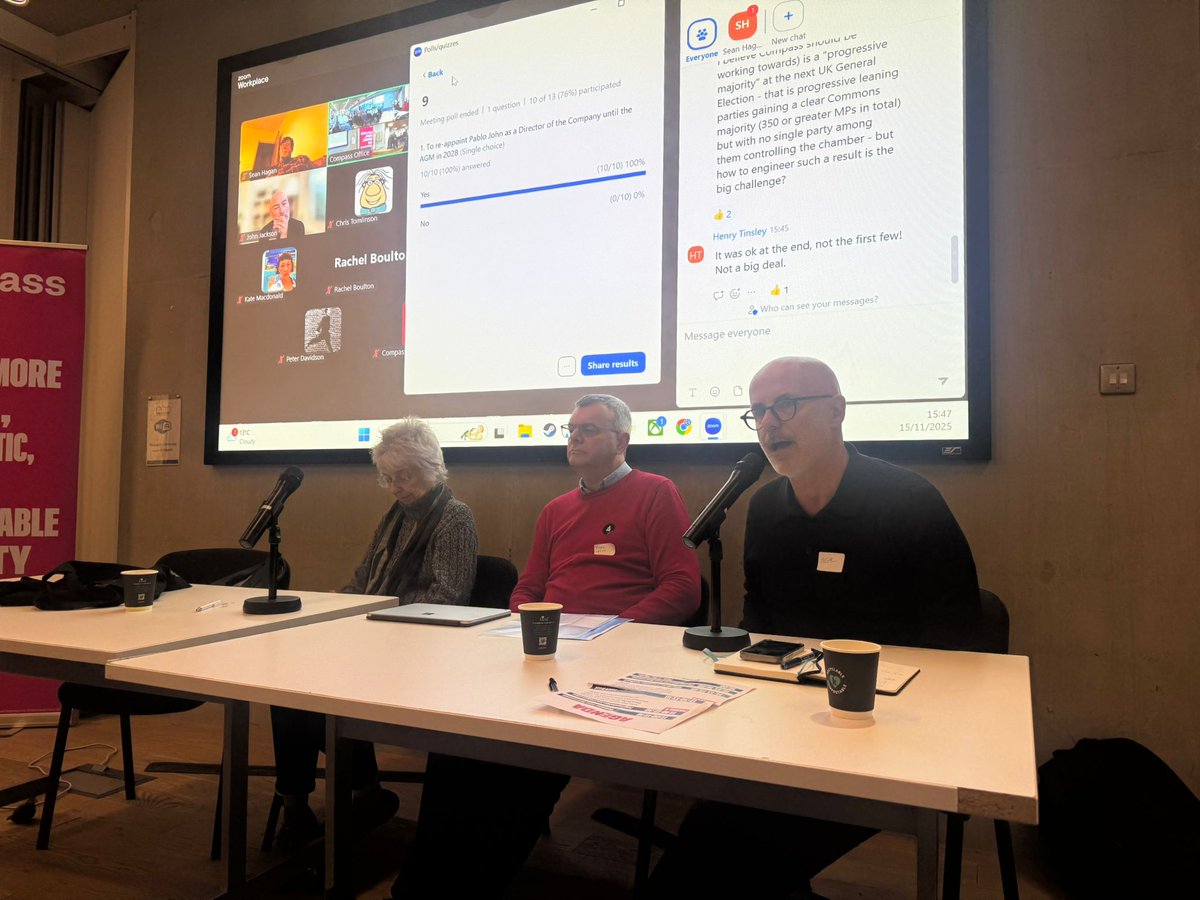 CompassOffice's tweet image. Compass founder @Neal_Compass now rounding off an inspiring day:

&quot;We need to go beyond voting for the least bad option, or getting 40 seats at the next election. We need 400 of them.&quot; #ChartingOurCourse #Compass