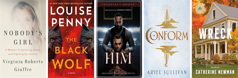 salinalibrary's tweet photo. This week the Salina Free Library has 33 new books, three new movies, and one new music CD.  New items include Nobody's Girl, The Black Wolf, Him, Conform, Wreck, The Tin Men, The Everlasting, Eternal Ruin, Cursed Daughters, Christmas, JFK, and Coldwire. https://t.co/vapMyvaBST https://t.co/jimNIJkwV5
