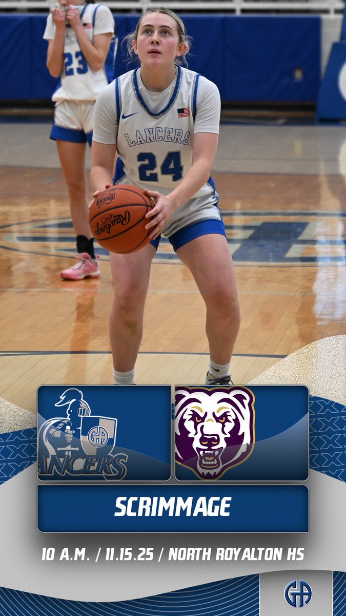 Best of luck to <a href="/GALancerGirlsBB/">GA Girls Basketball</a> who is scrimmaging at North Royalton this morning‼️