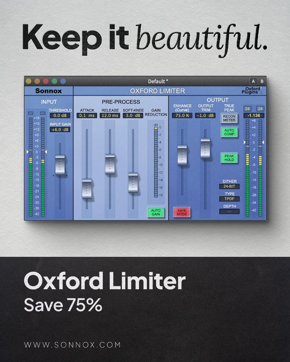 sonnoxplugins's tweet image. Black November is live.

75% off every Sonnox plugin.
Ends 1st December.

You&apos;re still here?? Go!!!

bit.ly/3Lvwlzk

#BlackFriday #AudioPlugins #MusicProduction