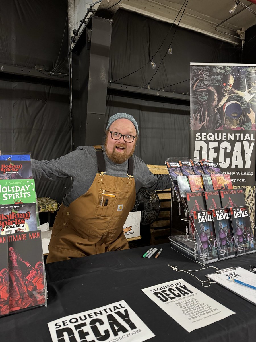 I’m set up at <a href="/BarrelHouseZ/">Barrel House Z</a> for the <a href="/inebriart/">inebri-art</a> market in Weymouth!