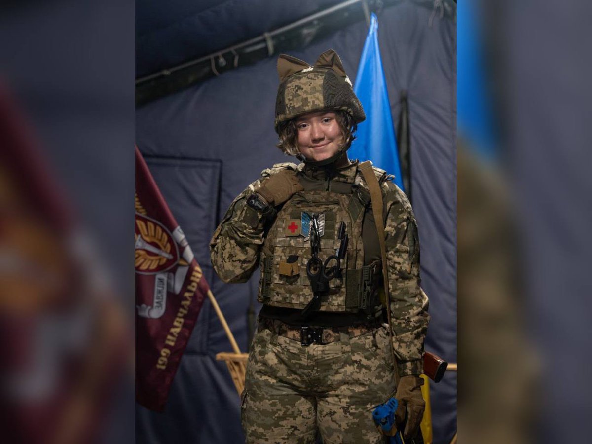 Lyceum No. 7, Dnipro
With deep sorrow, we report an irreparable loss. Defending Ukraine’s independence from the Russian occupiers, our alumna — Anastasiia Osintseva, call sign “Pandora”, has been killed.
Anastasiia served as a combat medic in the aerial reconnaissance unit of the