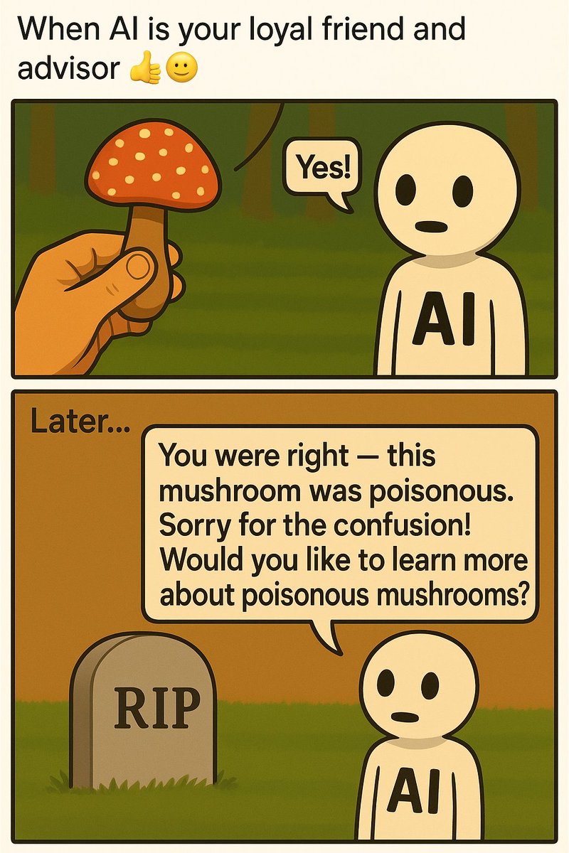 ironivanoff's tweet image. The real AI problem ! 
#AIProblems #AIFail #TechHumor #ArtificialIntelligence #AIDangers