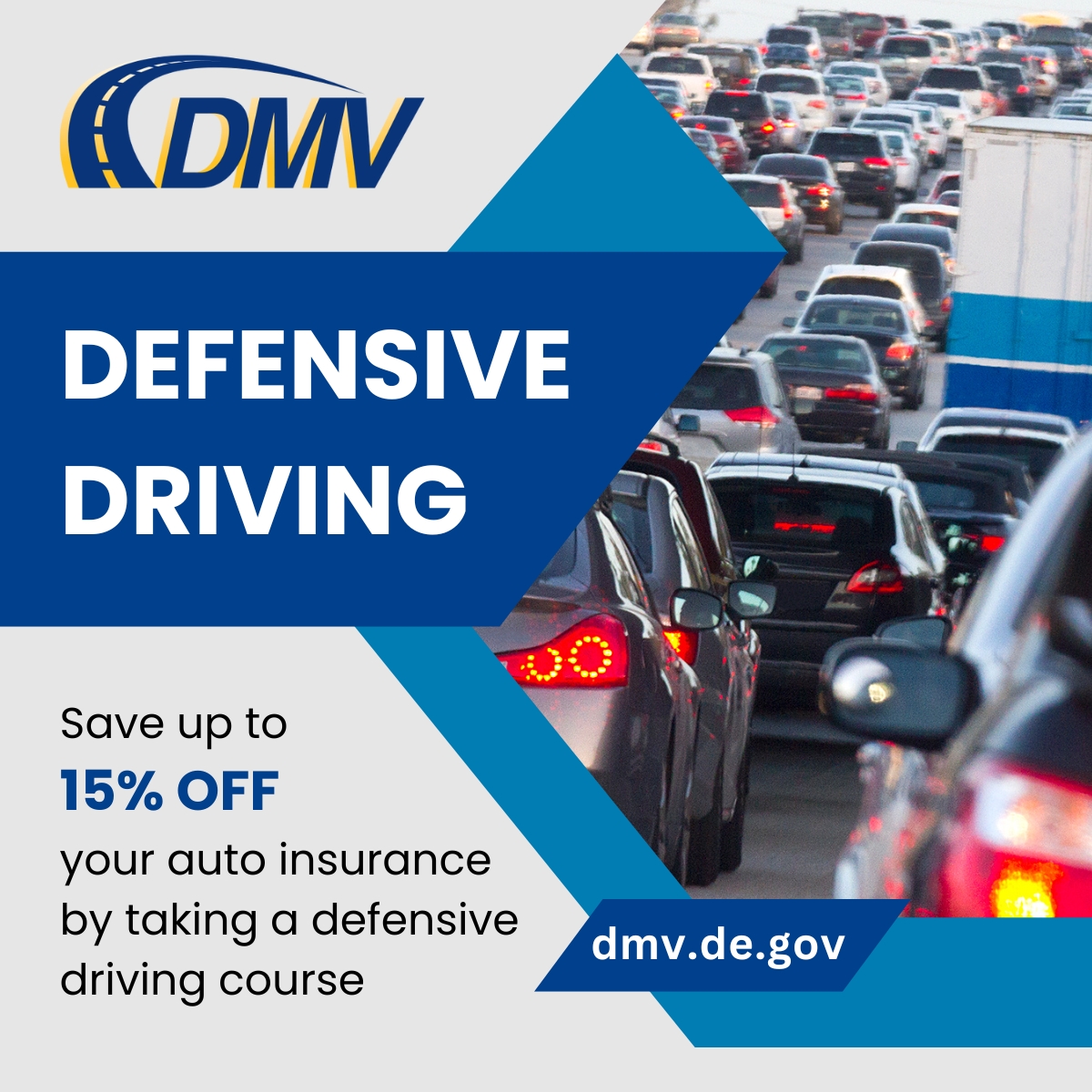 DelawareDMV's tweet image. Did you know? You can take our defensive driving courses in person OR online!🚘Visit bit.ly/3Q5IhrF for more details. #BeBetterPrepared #DefensiveDriving