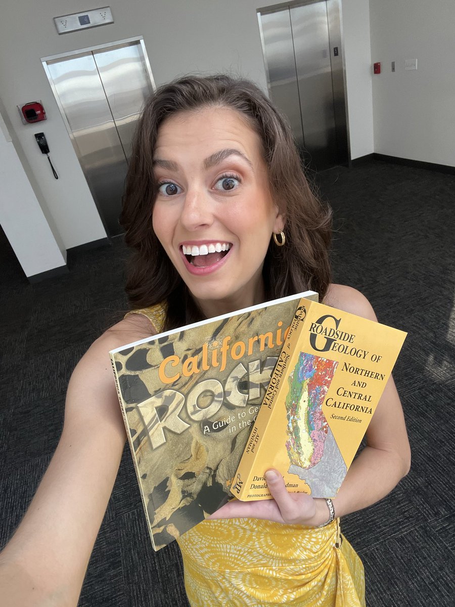 BIG thank you to my friend <a href="/CornRaptor/">Paul Brandes</a> for sending me these California geology books!!!!🤗

I was actually a geology major before turning to meteorology, so I think rocks are extremely cool - anybody else?! Now I can’t wait to find all the cool rock formations across California!