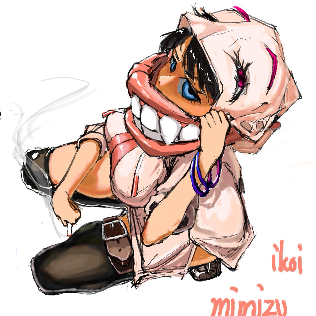 第八回　デザインコンテスト     
 ありがとうございました     
    
優勝は「ミミズ」さんでした     
 おめでとうございます       

お題は【闇・笑顔・パーカー】でした    
#やみちデザコン