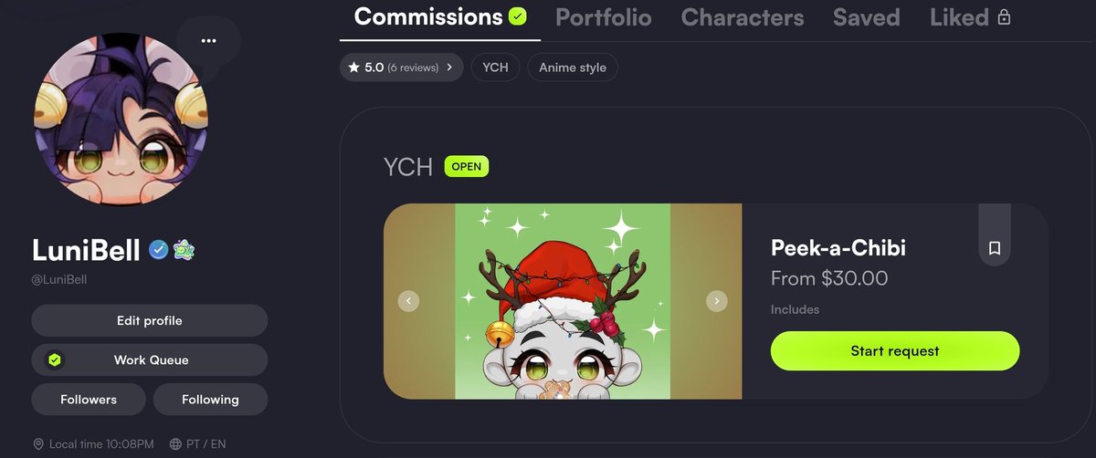 LuniBell_'s tweet image. I’m really happy to announce my very first YCH!
I hope you enjoy all the little details 🎄✨

🔗⬇️