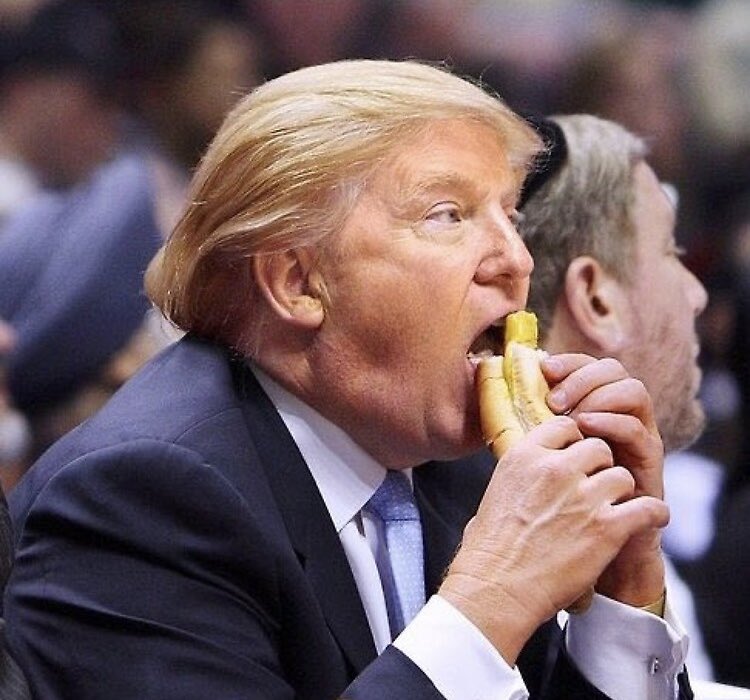 Limbering up before meeting Bill Clinton.