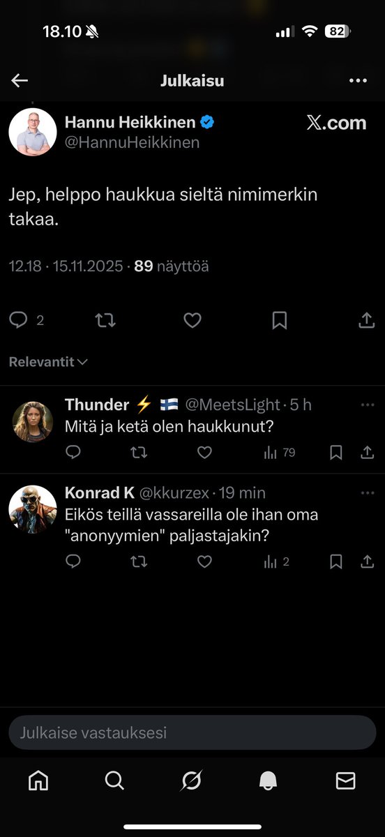 Mielestäni en ole haukkunut täällä ketään. Tai kai se sitten on haukkumista kun kerron faktat miten kuutamolla jengi on. 

Yritän kommunikoida täällä niin että voisin sanoa saman kasvotusten. Mielestäni näin teenkin.. 
mutta jotkut mieltää sitten toisin 🤔