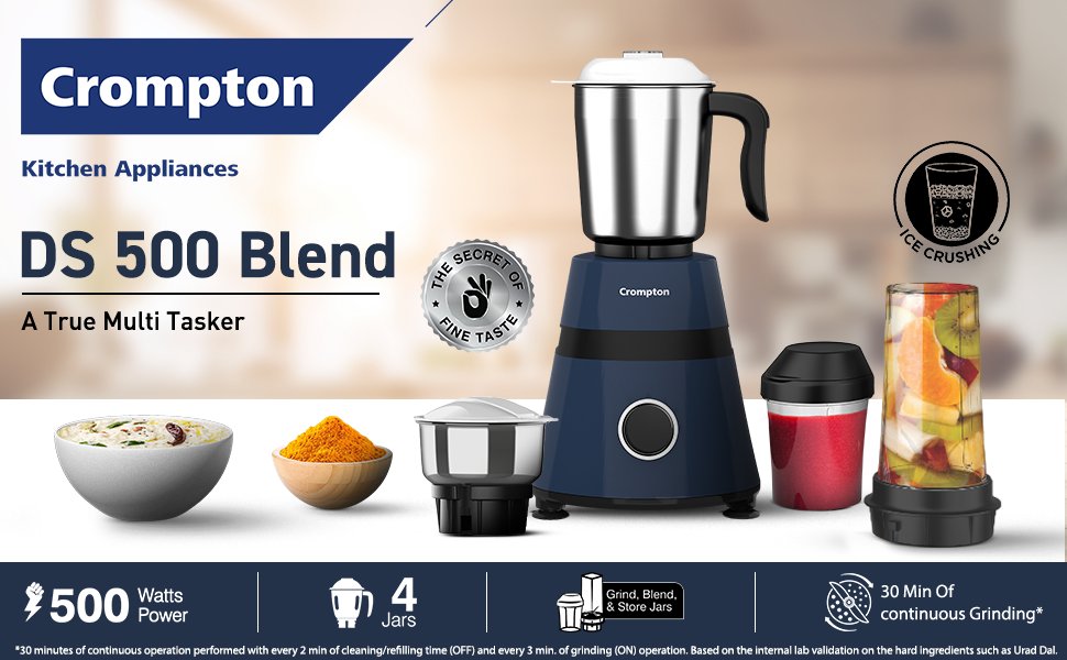 TechyBoostDeals's tweet image. Crompton DS 500 Blend – 500W Powertron Motor @ ₹2,299

Buy link : amzn.to/3XxI9Uc

#AmazonIndia #Crompton #Grinder
