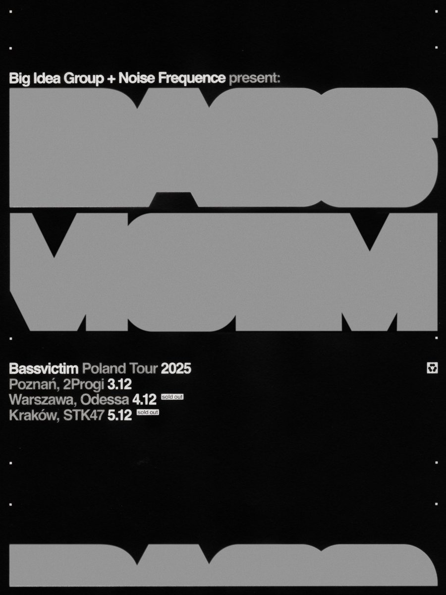 pastlifem's tweet image. poster for bassvictim