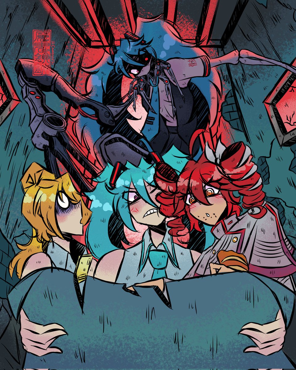 Chaosroid21's tweet image. Ghost hunting with Miku, Teto and Neru

#HatsuneMiku #KasaneTeto #neru