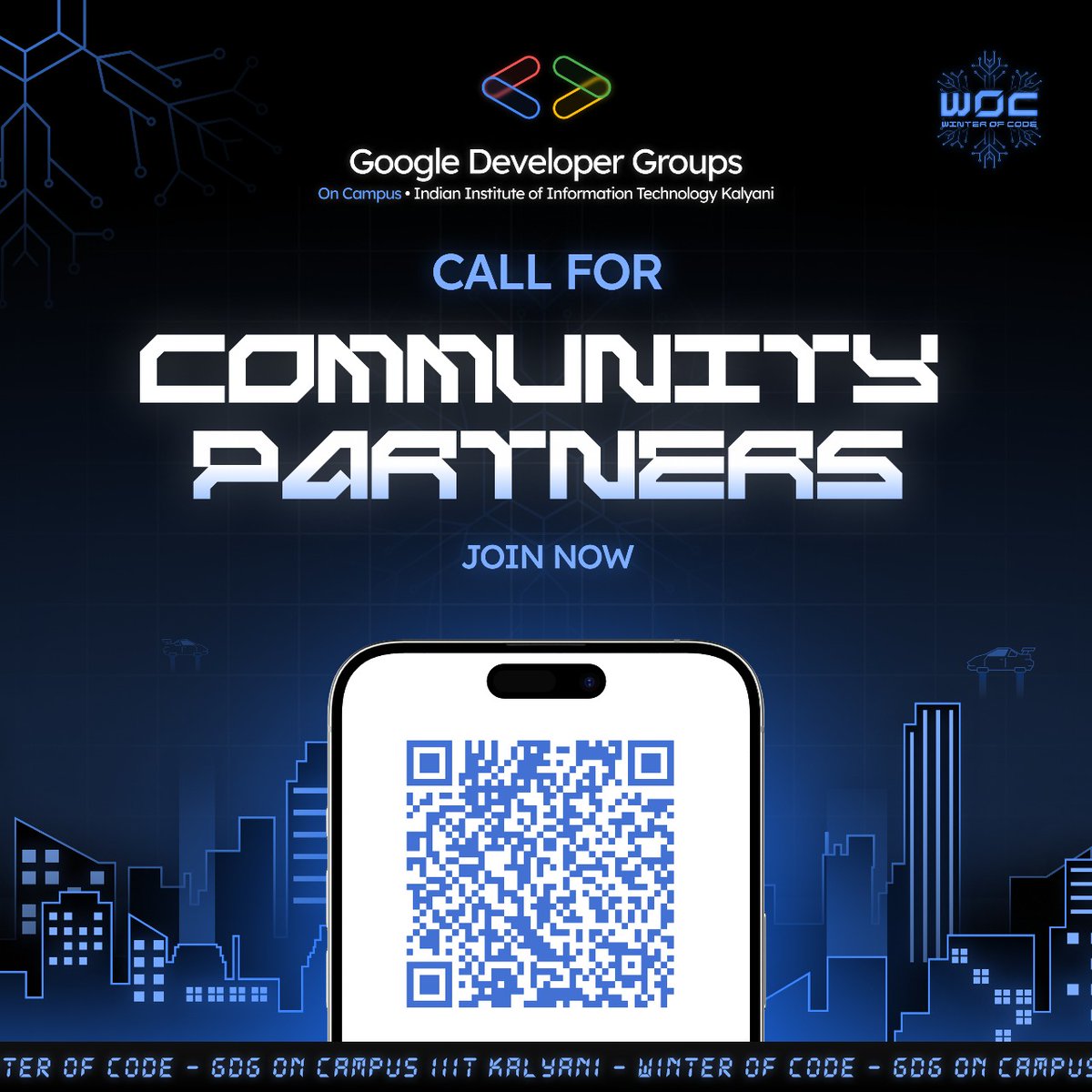 gdsciiitkalyani's tweet image. ❄ Join Winter of Code 5.0 - Become a Community Partner!❄️
GDG On Campus IIIT Kalyani is looking for Tech communities to collaborate on a month-long Open-Source program. Build projects, empower developers, make an impact!✨

📲 Scan the QR code to learn more!

#WOC5 #OpenSource