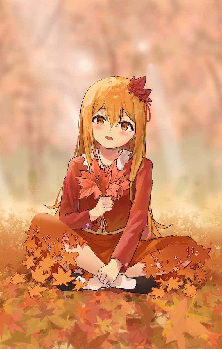 #東方Projectᅠᅠᅠᅠ
#秋静葉 
Having long hair can better highlight her dignity as an elder sister... Probably.