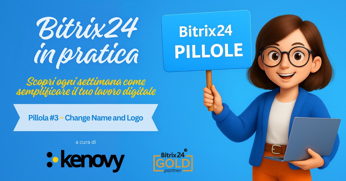 DLeaders_EN's tweet image. 📷 Bitrix24 in pratica #3 – Change Name and Logo
linkedin.com/.../rendi-il-t…...
Anche l’ambiente digitale racconta chi sei.
Scopri come personalizzare il tuo Bitrix24 con nome e logo aziendale per renderlo davvero tuo!
#Bitrix24 #Kenovy #BrandIdentity #CRM #DigitalWorkspace