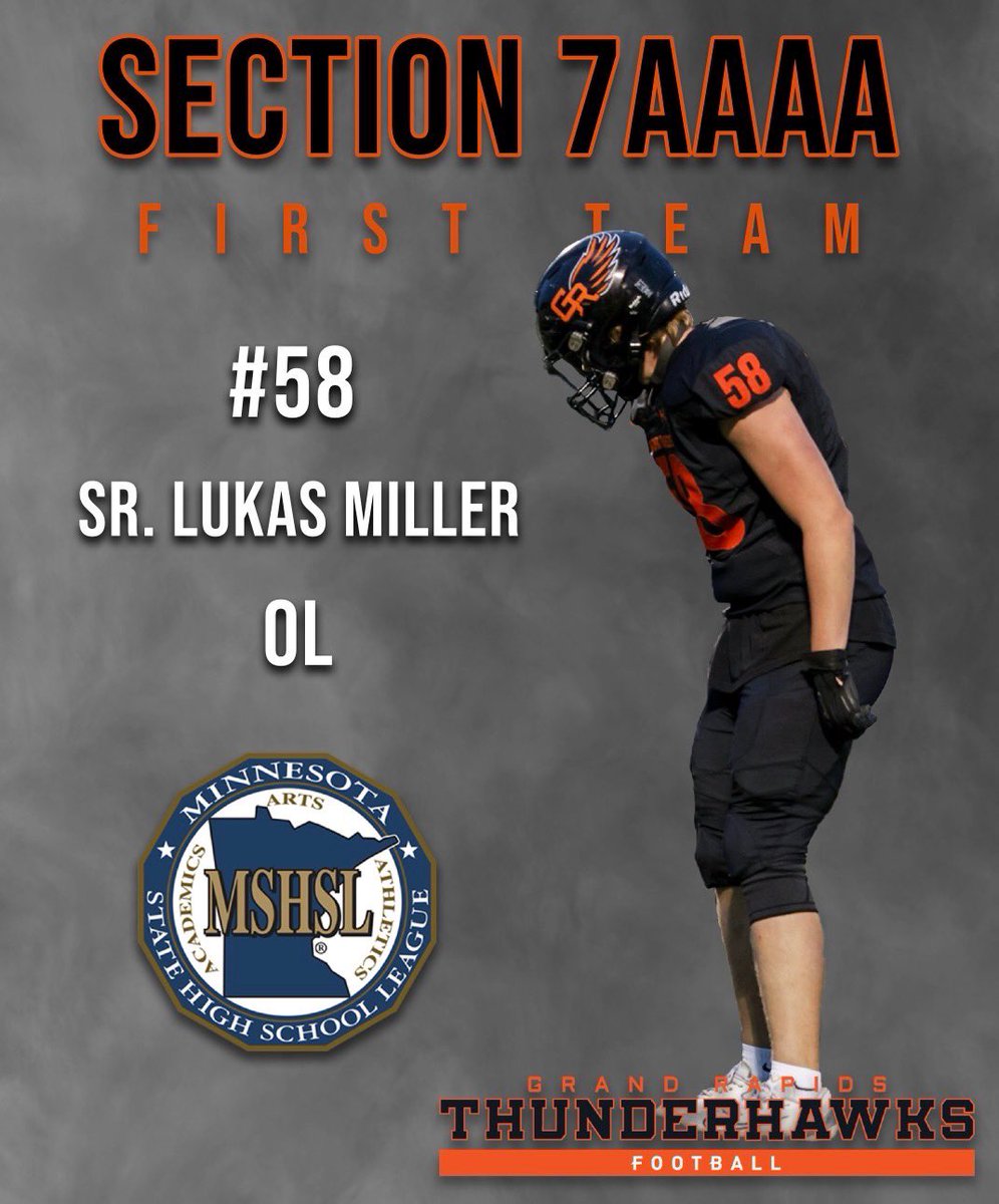 RapidsFB's tweet image. Congrats to our All Section 1st Team Players!