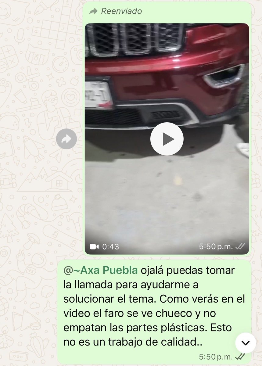 mmsalvatorim's tweet photo. @AXAMexico @AXAContigo como me ayudan?? No tengo respuesta de la persona que me da “servicio” lleva 4 días sin responder y ahora que fui por mi vehículo (después de 1.5meses) no se hizo bien el trabajo… y en el 800 todos trabajan de lunes a Viernes https://t.co/2AhpJXYP23