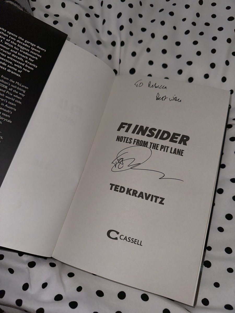 rwpaddock's tweet image. What an incredible and insightful evening with @tedkravitz last night discussing his new book. 

#f1