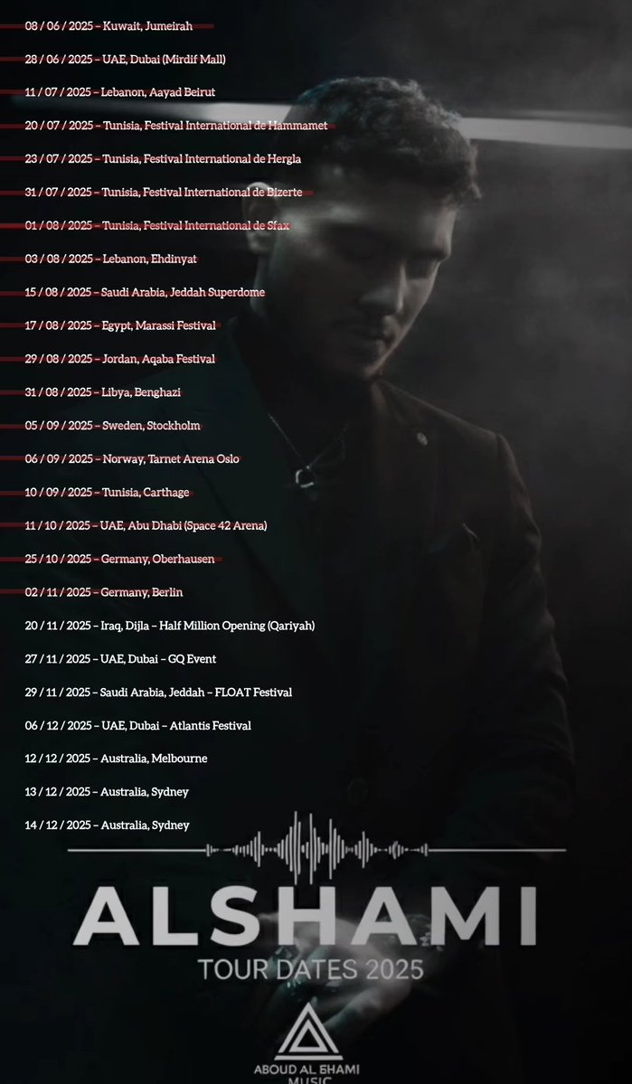 Just a half year achievements...And more Stay tuned😎👑✨
.

#alshami #alshamimusic #idol #achivement  #tour #الشامي #حفلات #staytuned📺  #ExploreMore