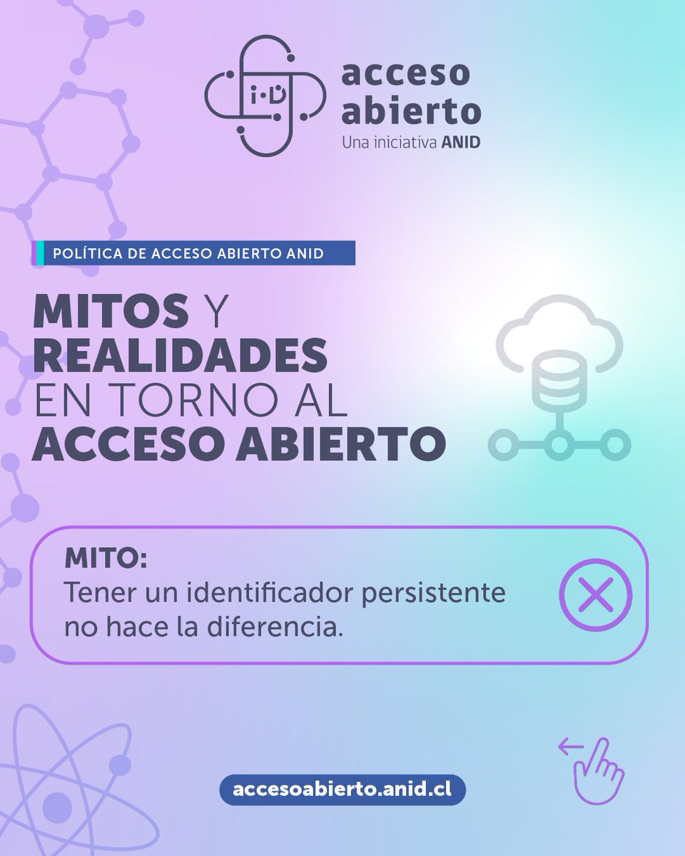 ANID_Abierta's tweet image. ✅ Desde @ANID_Abierta promovemos la adopción y uso de ORCID. Principalmente la #PolíticaAccesoAbierto reconoce la importancia de los identificadores persistentes.

#OpenAccess #OpenScience