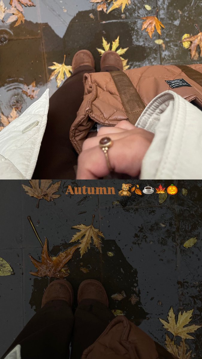 ergnz_'s tweet photo. 🍂🧸🥐☕🍪 https://t.co/YnNl4zisvY