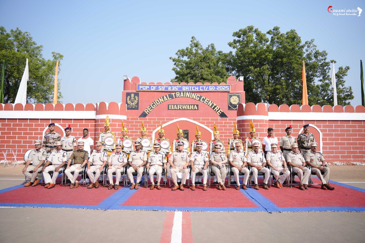 CISFTraining's tweet image. Passing Out Parade of 59th (Male) &amp;amp; 35th (Female) Batch at CISF RTC Barwaha 🇮🇳

Shri Navjyoti Gogoi, IPS, IG (North Sector), graced the Passing Out Parade as the Chief Guest,where 1,723 trainees successfully completed rigorous training and were inducted into service.🇮🇳 @CISFHQrs