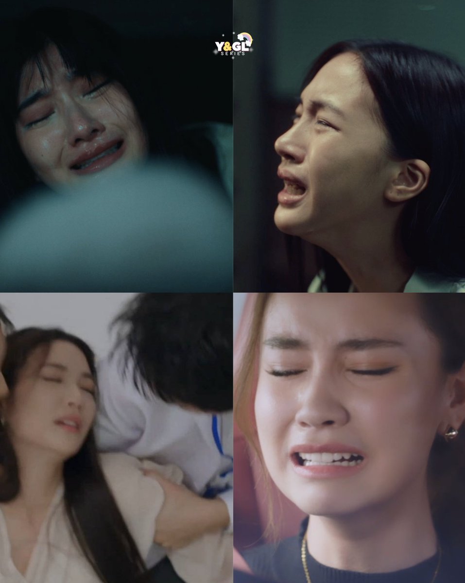 yglseries's tweet image. สภาพคนดูวันนี้ แล้วพี่รันช่องเดียวกันเลยด้วย 
😭😭😭😢😢😢

#พิษรักEP9
#ClaireBellEP3