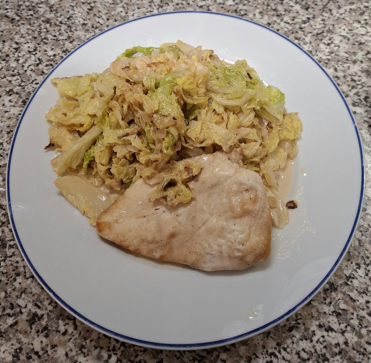 Wirsingkohlgemüse und Hähnchenbrustfilet 🤩 deftiges gegen das Schmuddelwetter🥳