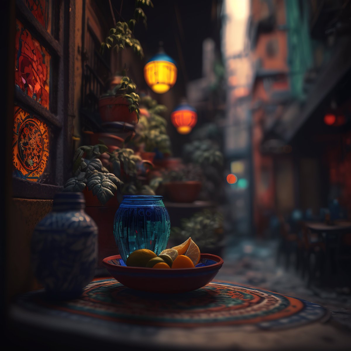 NoBanksNearby's tweet image. 6:41 PM - The warm oranges and deep blues create a cozy, inviting scene. The textured patterns feel like stories whispered as dusk settles. This is a moment to pause, savor the quiet energy, and appreciate the beauty unfolding around you.

#AlgorithmicArt #Ethereum…