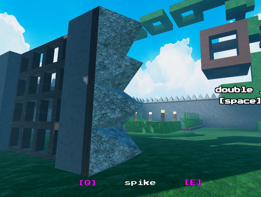 2337roblox's tweet image. dangerous spikes placement. 

thinking about adding pistons or some mechanical type blocks

#robloxgamedev #robloxdev