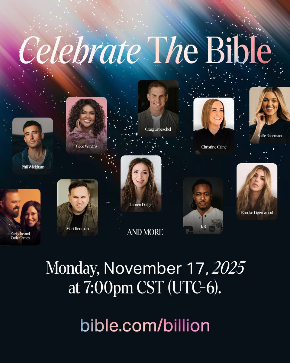 Get ready to celebrate BIG!

On November 17th, we’re celebrating a huge milestone—one billion installs across YouVersion’s Bible apps. 

This is more than just a number—it’s people all over the world connecting with God and experiencing life change.

So, what would happen if the