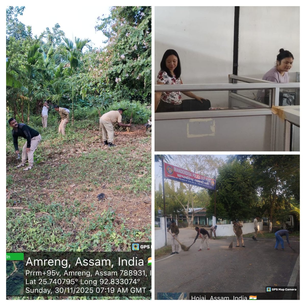 DimahasaoPolice's tweet image. 'Shramdan Rabibar' a cleanliness drive was observed today across all the police establishments of district.
@assampolice @DGPAssamPolice @HardiSpeaks @DimaDipr