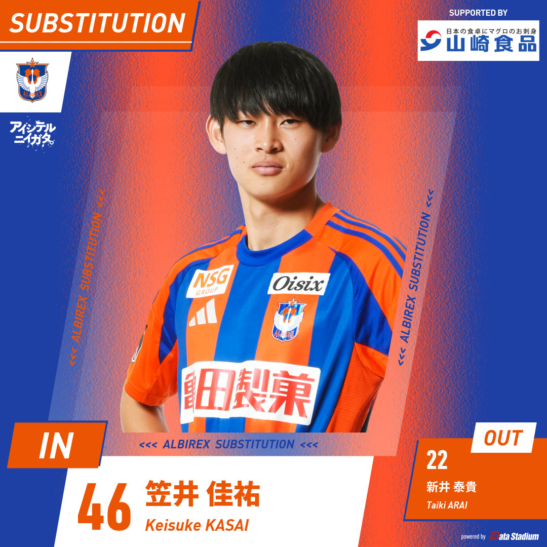 アルビレックス新潟 笠井 46 アルビレックス新潟 トップチーム（笠井