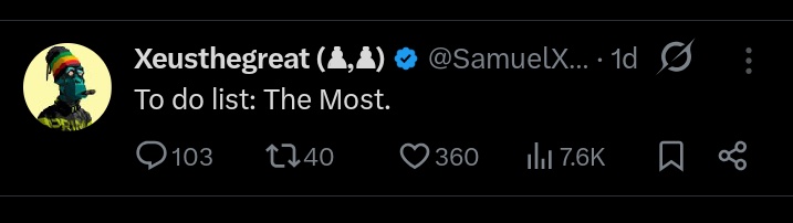 gm CT.
Happy Sunday.
There's just one month left of 2025, we can still do the most.

Do ppl still GM back?