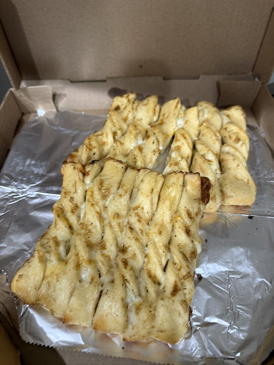 All this pizza &amp; Garlic Twists got me in a good COMA! The End!