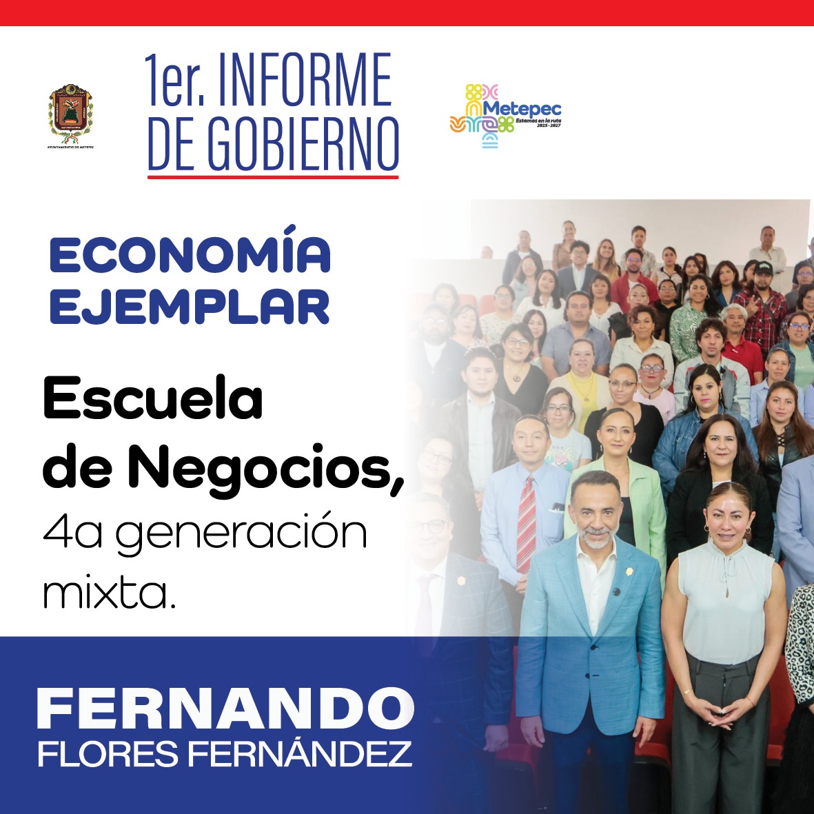 El 1er Informe de Gobierno de Fernando Flores Fernández está aquí.

 Conoce los logros y avances de nuestro gobierno en beneficio de Metepec.

 #1erInformeDeGobierno #FernandoFloresFernández #MetepecAvanza
 #4Años #MetepecBrilla #CiudadanosGobernando #EstamosEnLaRuta