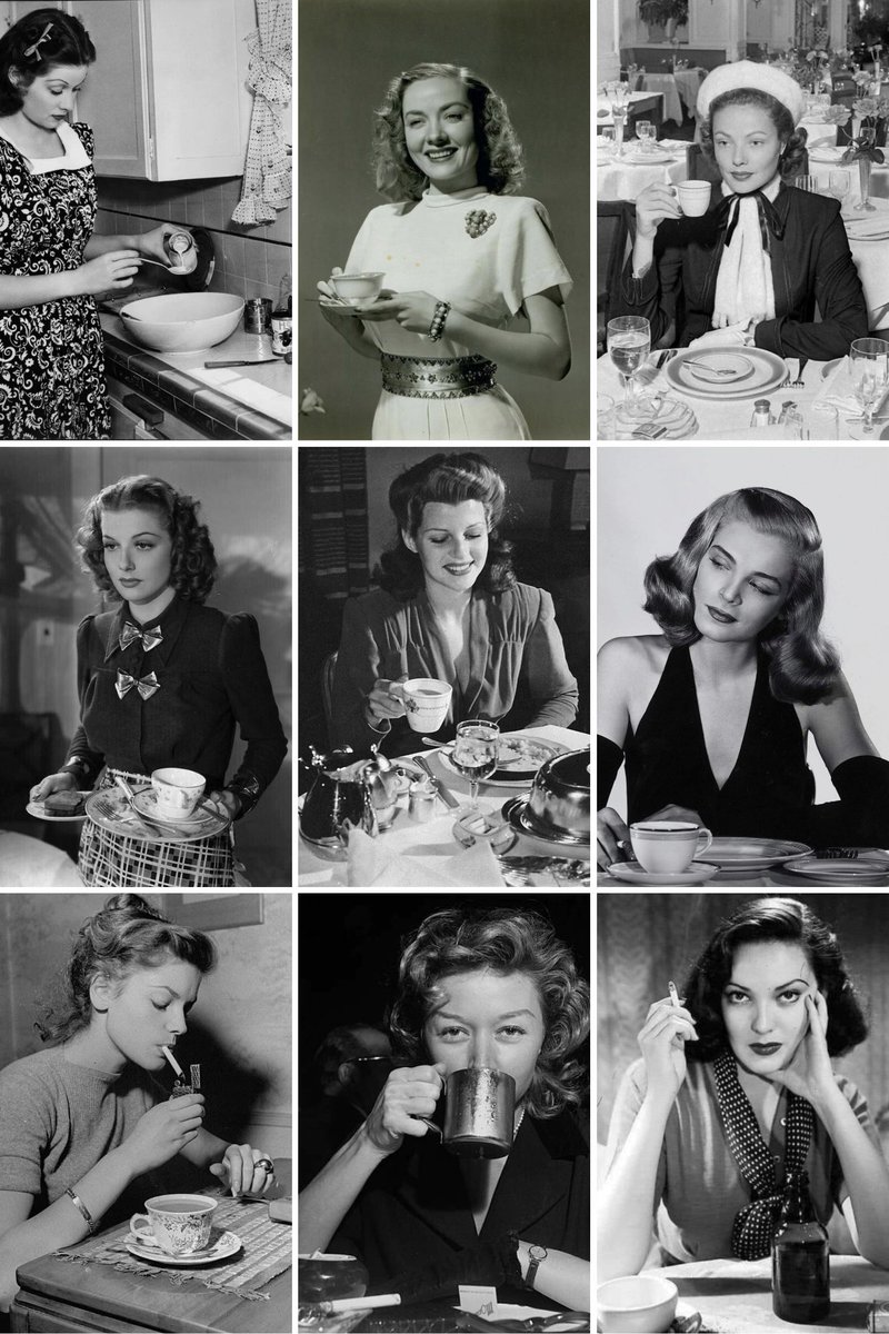 Noirchick1's tweet image. Each one of these women appeared in Film Noir...
who is your coffee date this morning?