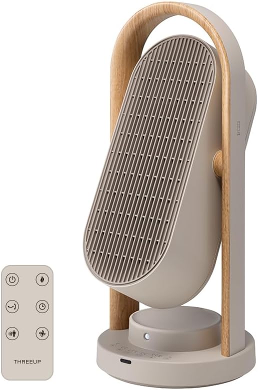 【新品】スリーアップWOOD STYLEセラミックヒーターリモコン付き タイムセール】【24％OFF＋レジで50％OFF！】スリーアップ セラミック