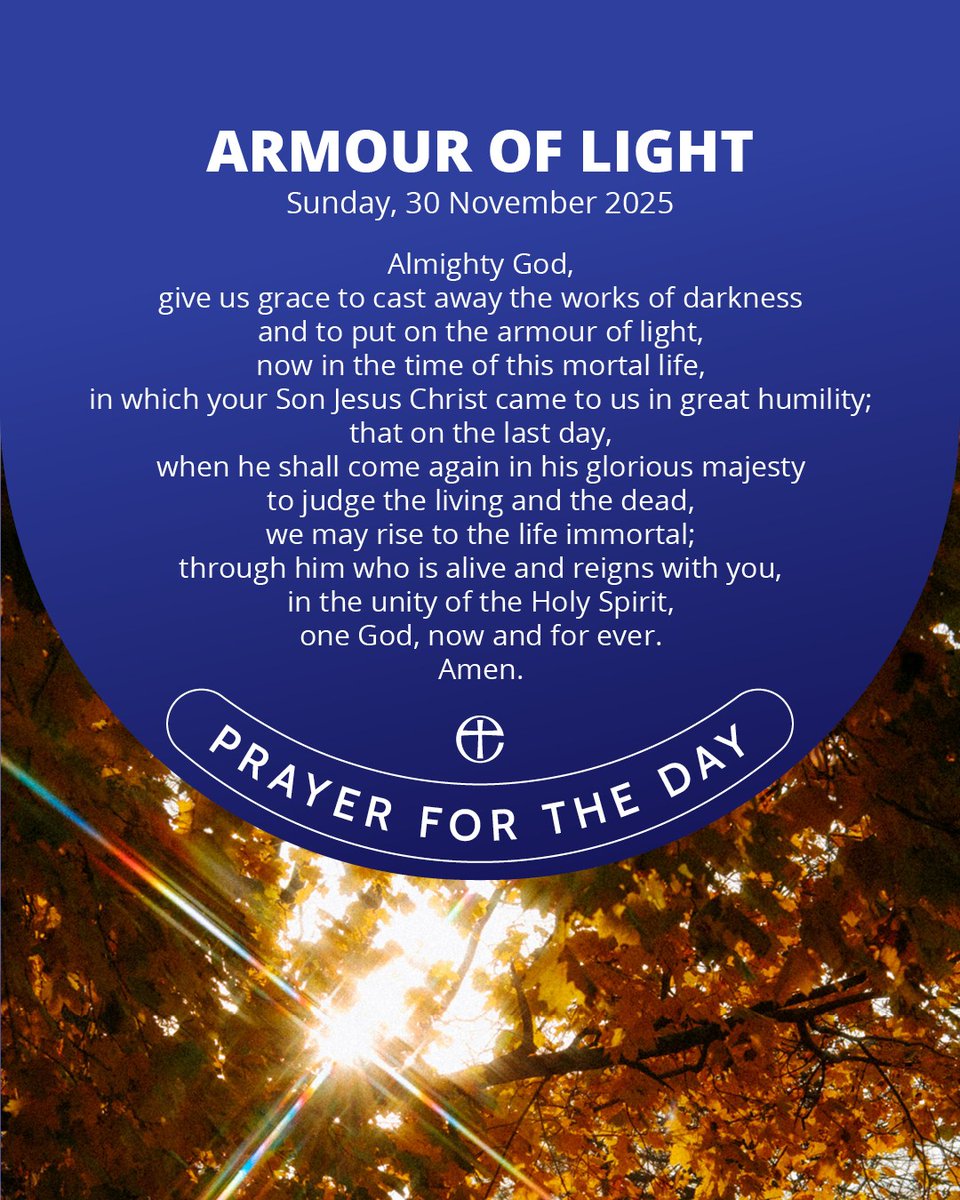 On this First Sunday of Advent, we come together in prayer. 🙏

Go to cofe.io/TodaysPrayer to learn more.