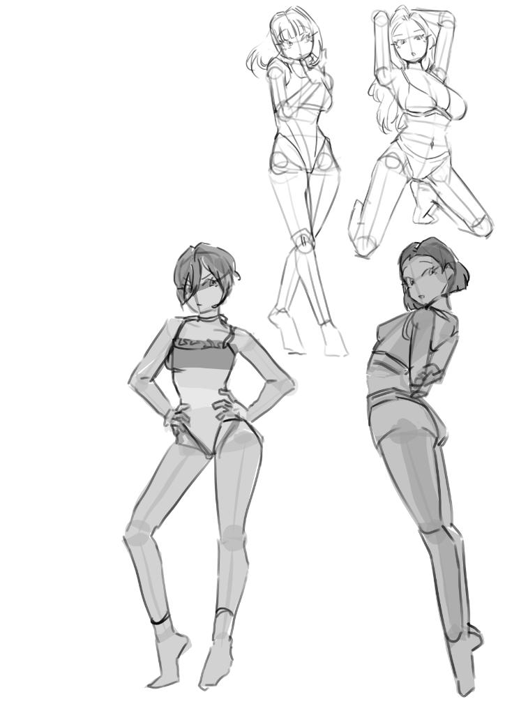 cat___nip's tweet image. 올가미 툴로 하는 러프 해밧는데 생각보다 갠찬내,..,!🤨