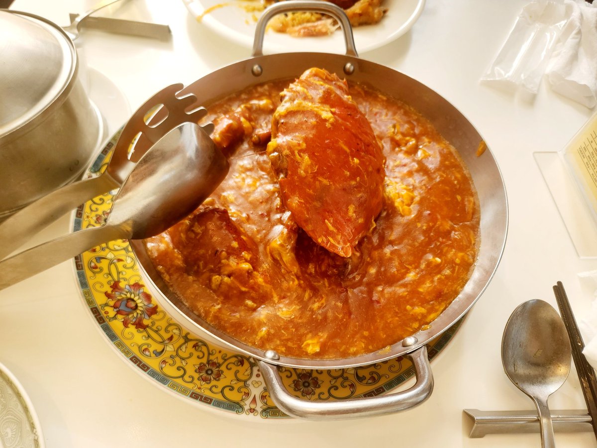 シンガポールチリクラブ🦀最近カニ料理多い😋