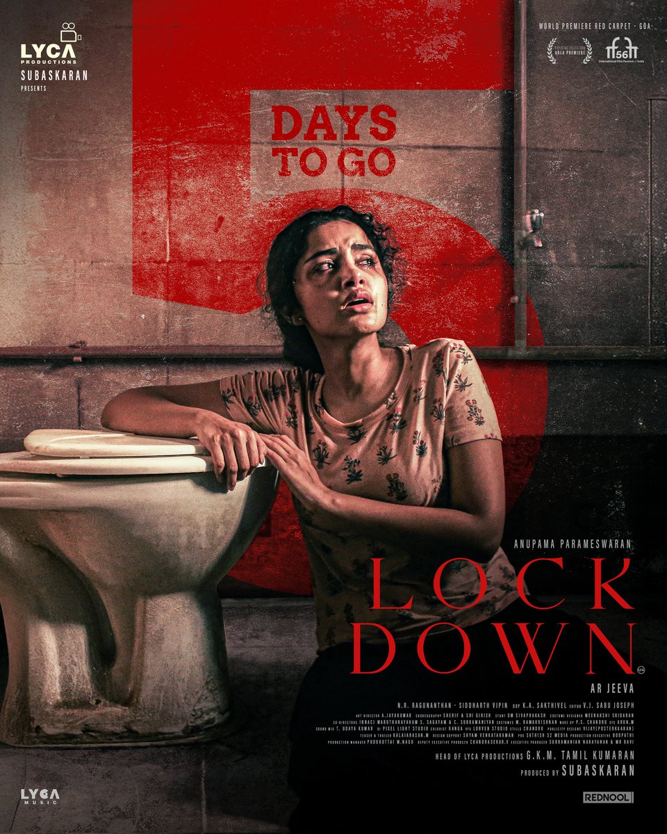 itzSekar's tweet image. #AnupamaParameswaran&apos;s #Lockdown in 5 days