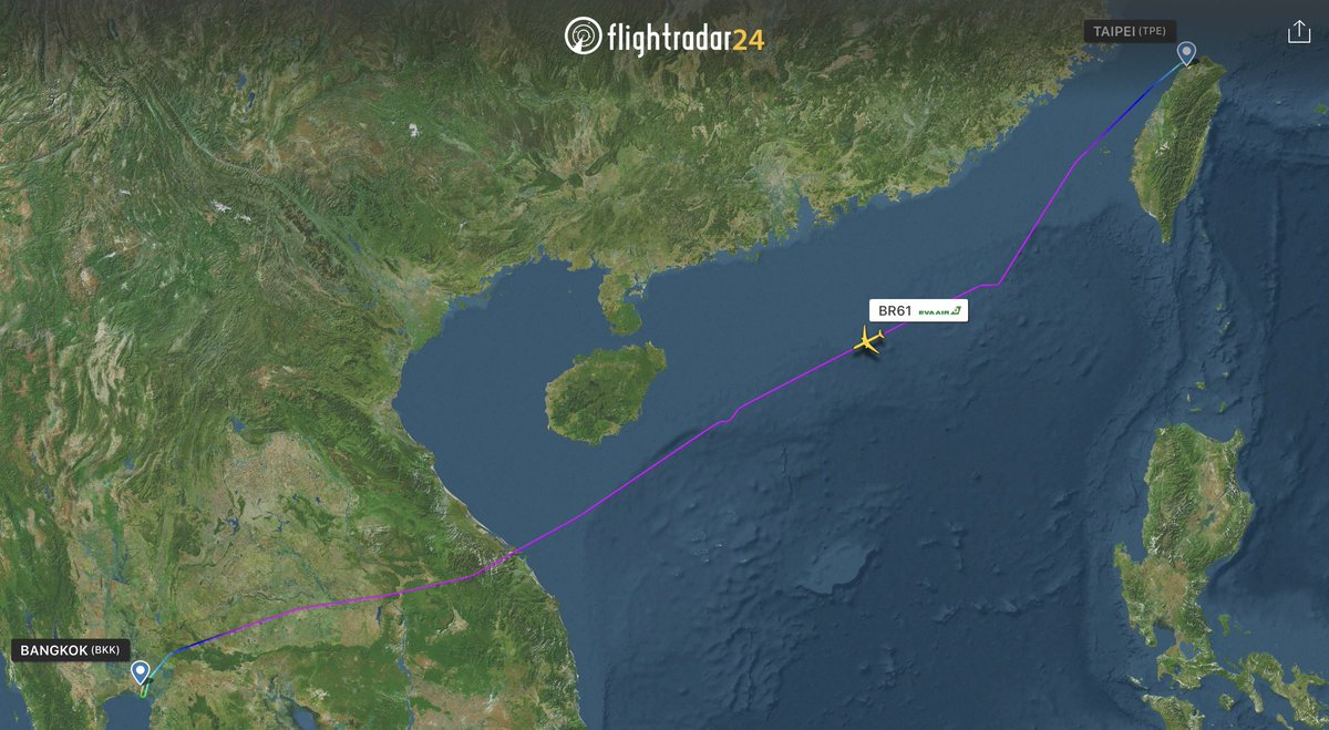 noncost_flight's tweet image. #Flightradar24で妄想搭乗記 No.1567-1
🇹🇼 ✈︎ 🇹🇭
2025.11.29
EVA Airways
BR61
TPE-BKK
B787-10 B-17803

エバー航空のバンコク線は6往復ありますが、そのうち3往復がヨーロッパへの以遠権フライトであります。