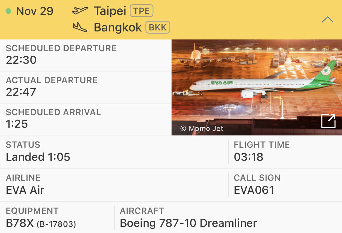 noncost_flight's tweet image. #Flightradar24で妄想搭乗記 No.1567-1
🇹🇼 ✈︎ 🇹🇭
2025.11.29
EVA Airways
BR61
TPE-BKK
B787-10 B-17803

エバー航空のバンコク線は6往復ありますが、そのうち3往復がヨーロッパへの以遠権フライトであります。