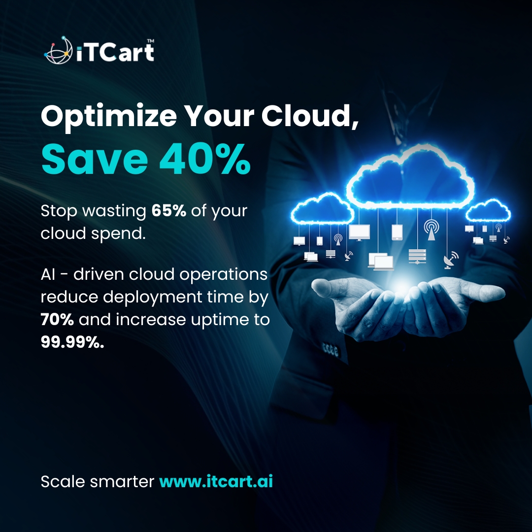 connectitcart's tweet image. Optimize Your Cloud, Save 40%
AI-driven cloud ops cut waste, speed deployments by 70%, and boost uptime to 99.99%, scaling smarter with real CostOptimization.
Scale smarter → itcart.ai

#AIinCloud #AIOps #CostOptimization #DigitalTransformation #TechLeadership